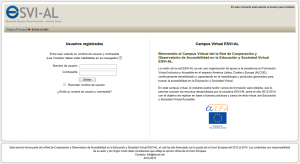 Pantalla Principal Campus Virtual ESVI-AL