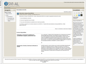 Campus Virtual ESVI-AL, curso logeado