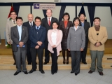 Equipo directivo de Universidad Contienal y visitante Dr. Antonio Moreira de ULI