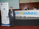 Miguel Morales de Universidad Galileo, en el evento Expoelearning 2013