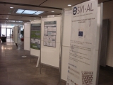 Sala de exposición de posters, presencia ESVI-AL