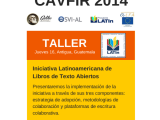 Afiche de anuncio participación LATIN en CAFVIR 2014