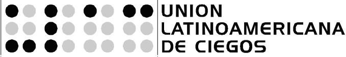 Logo de la Unión Latinoamericana de Ciegos (ULAC)