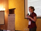 Sylvana Kroop de ZSI (Austria) en su presentación sobre Self-regulated Learning en PLEs